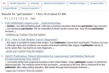 SurgeryFindIt Search Engine Search Results for Gall Bladder