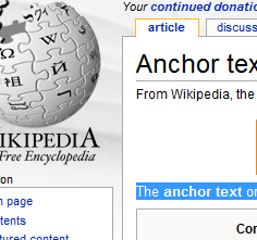 Seo Tip Anchor Text Wikipedia  Vizion Interactive