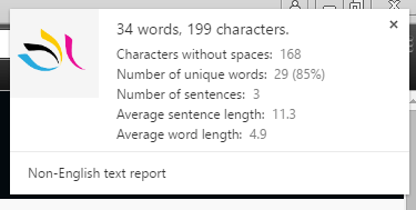 word count 2