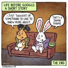 Life before Google comic