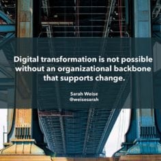 Digital Transformation Sarah Weise Quote  Vizion Interactive