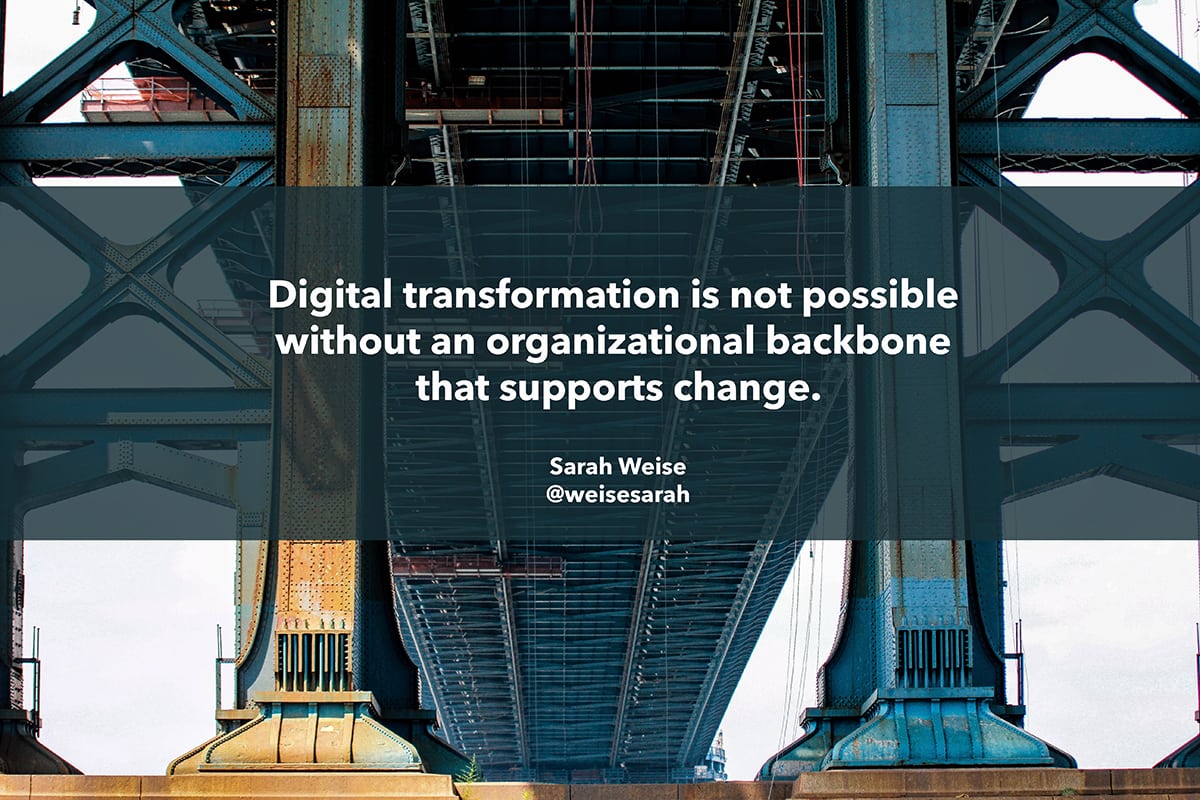 Digital Transformation Sarah Weise Quote  Vizion Interactive