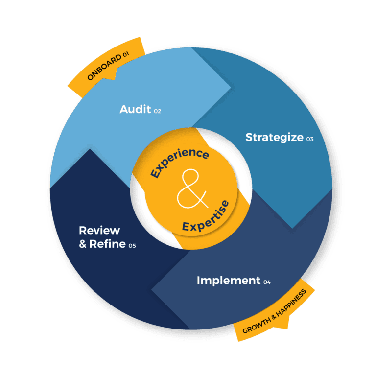 Process Wheel Link Strategy and Link Building Services Vizion Interactive